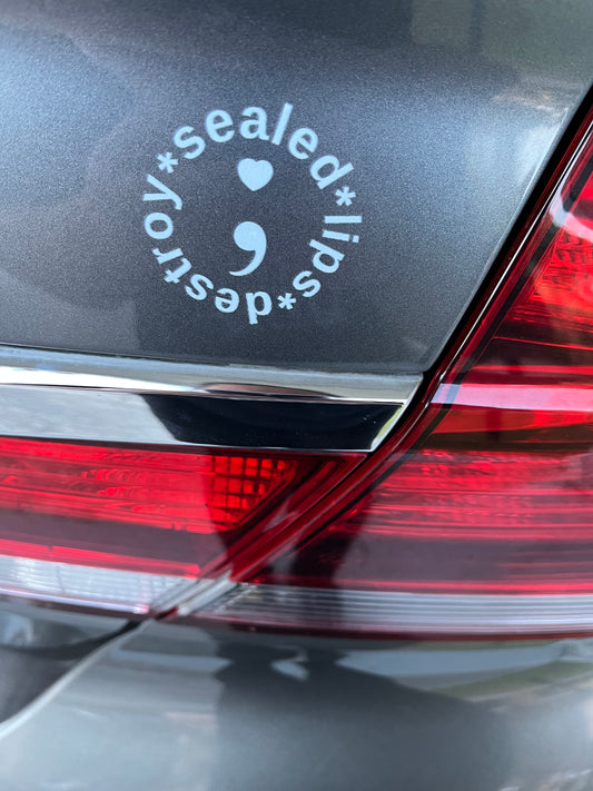 SLD Semicolon Decal